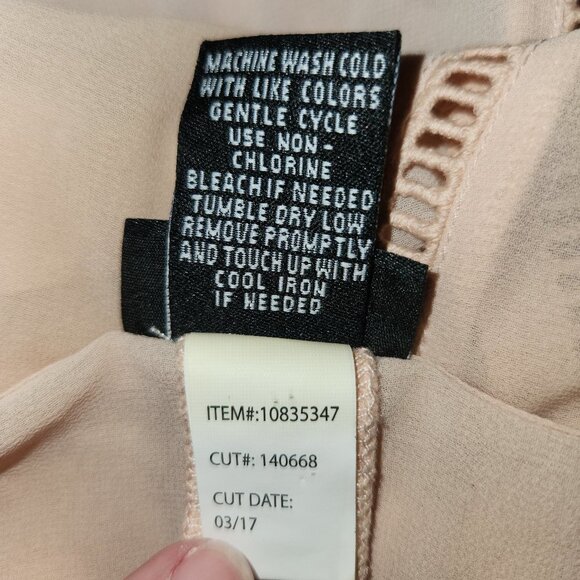 Torrid Sheer Beige Baby doll Blouse || 2X EUC - Picture 8 of 9